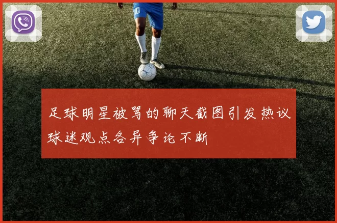 足球明星被骂的聊天截图引发热议球迷观点各异争论不断